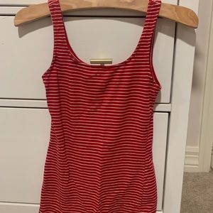 Red and White Striped Tank